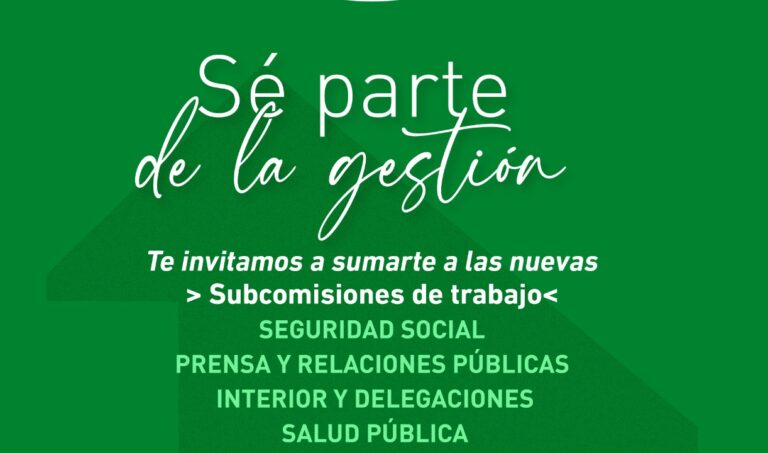 Sé parte de la gestión