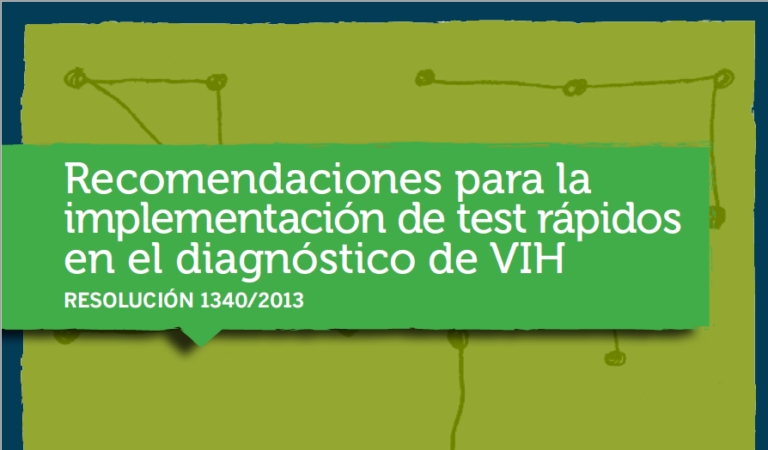 VIH: Recomendaciones para la implementación de test rápidos