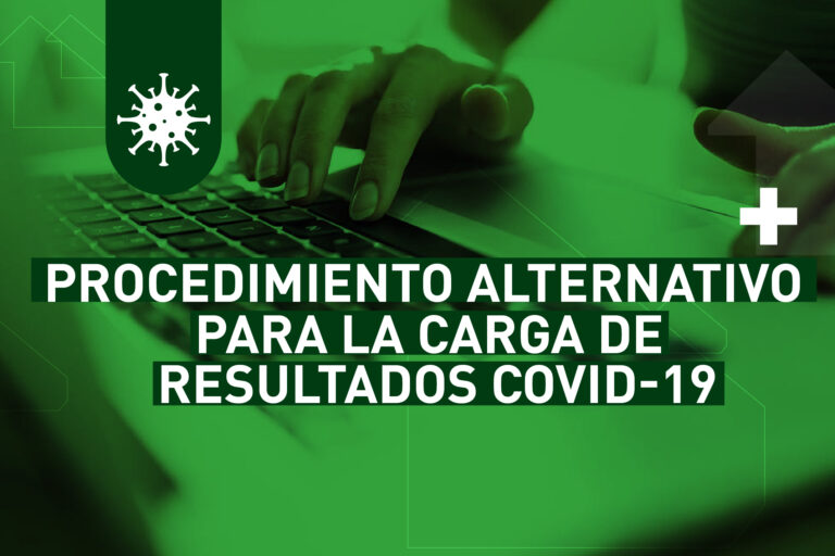 Alternativa para la carga de resultados de COVID