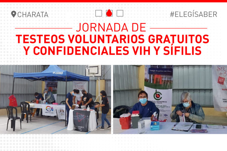 Jornada de Testeos Voluntarios Gratuitos y Confidenciales VIH y sífilis.