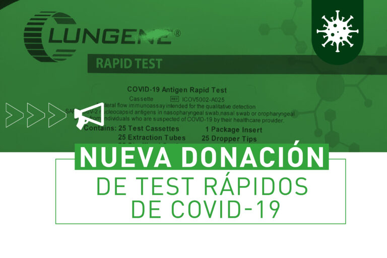 Nueva donación de test rápidos