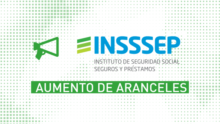 INSSSEP: Incremento de aranceles