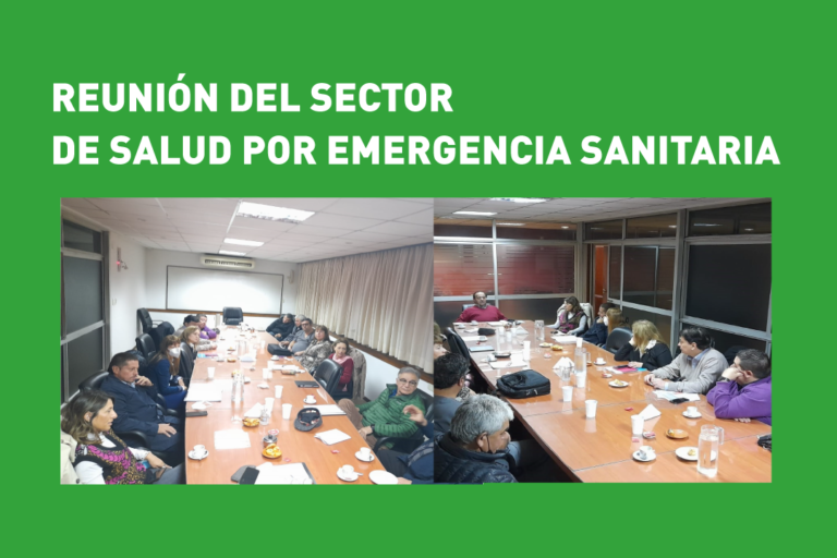 Reunión del sector salud por emergencia sanitaria