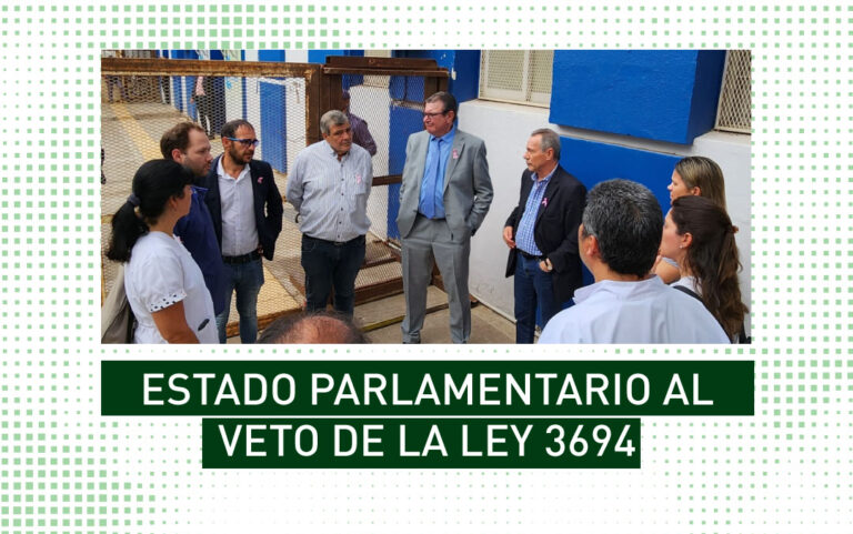 Estado parlamentario al veto de la ley 3694