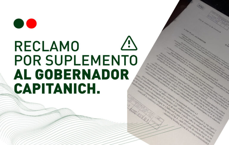 Reclamo por Suplemento Complementario a Ejecutivo Provincial