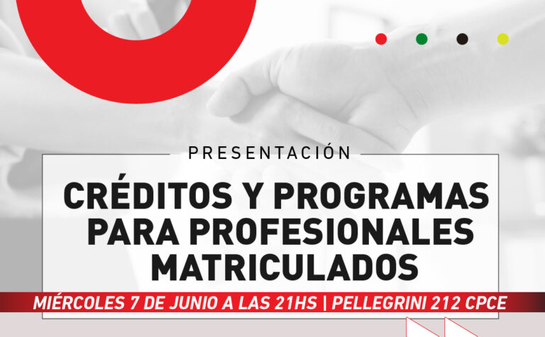 Acto de Presentación de Créditos y Programas para profesionales