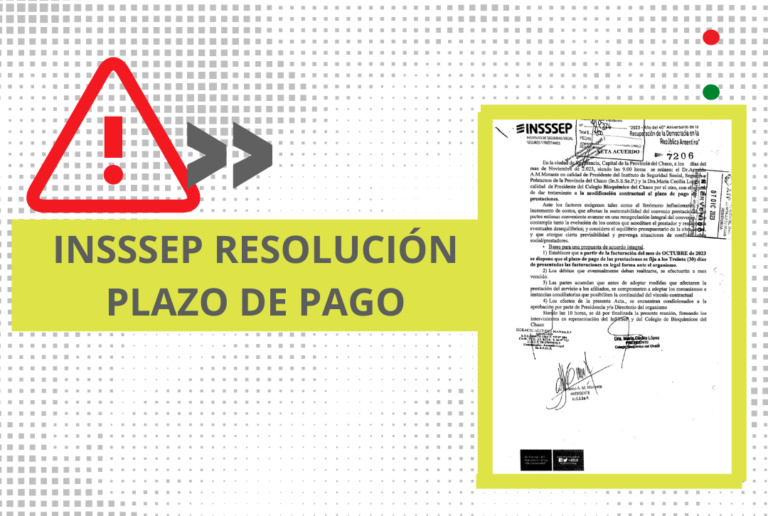 INSSSEP RESOLUCIÓN PLAZO DE PAGO