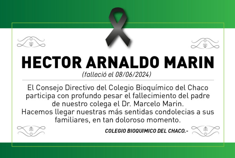 Fallecimiento Hector Arnaldo Marin