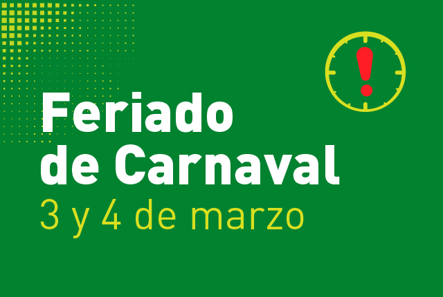 Feriado por Carnaval