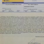 Carta documento dirigida a la Sra. Presidente del INSSSEP